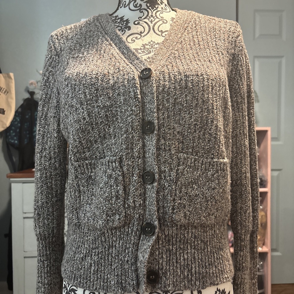 Marled Reunited Cropped Cardigan‎ Sz XL